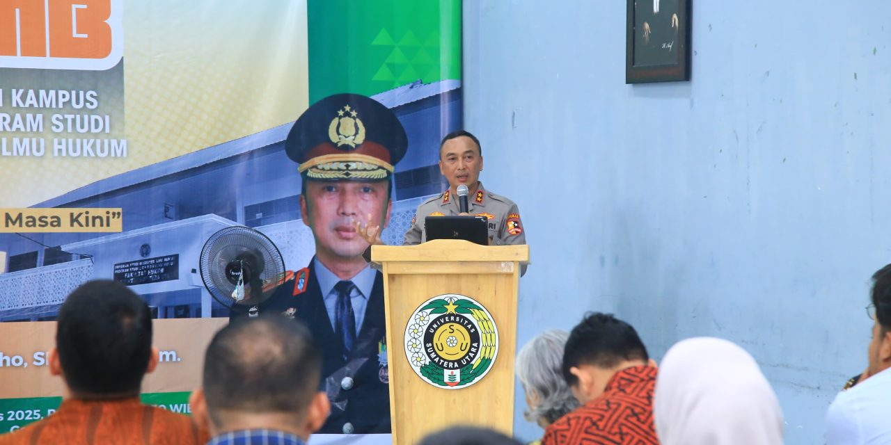 Isi Kuliah Umum di FH USU, Kadivhumas Polri Ajak Perkuat Rasa Cinta Tanah Air