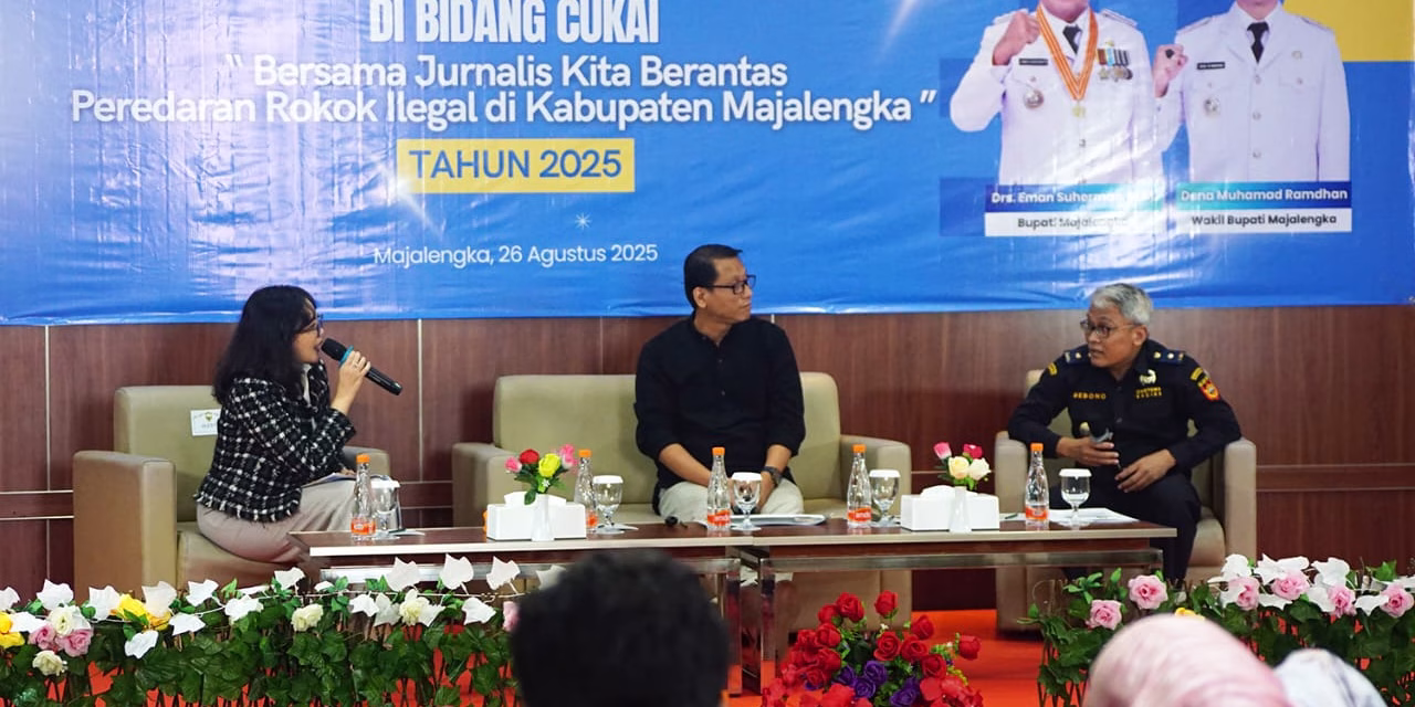 Pemkab Majalengka Berkomitmen Gempur Rokok Ilegal, ajak Insan Media Sosialisasikan dan Pencegahan.