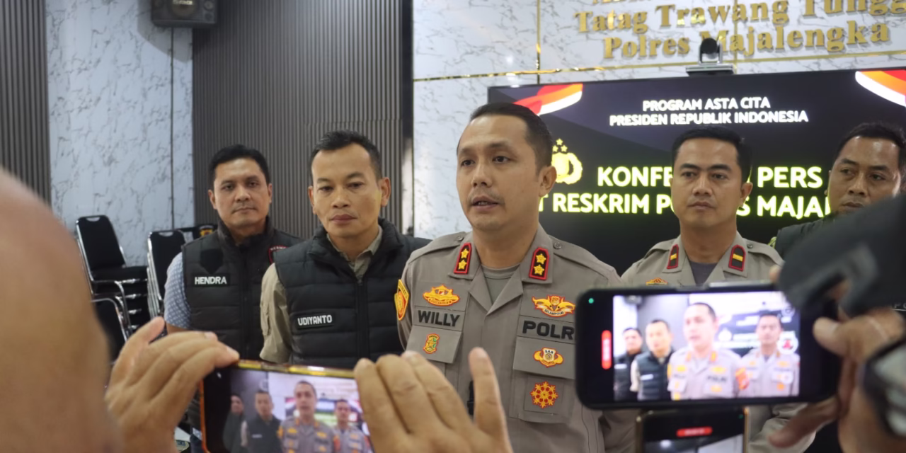 Polres Majalengka Gelar Konferensi Pers Ungkap Kasus Curat di Wilayah Hukum Majalengka