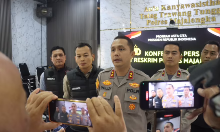 Polres Majalengka Gelar Konferensi Pers Ungkap Kasus Curat di Wilayah Hukum Majalengka