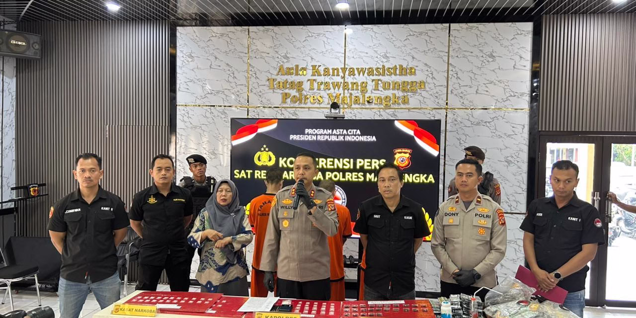 Satres Narkoba Polres Majalengka Ungkap 11 Kasus Narkoba Selama September–Oktober 2025