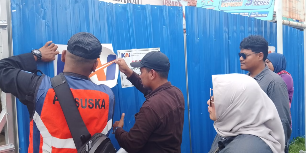KAI Daop 3 Cirebon Amankan Aset Negara Melalui Penertiban Lahan di Majalengka
