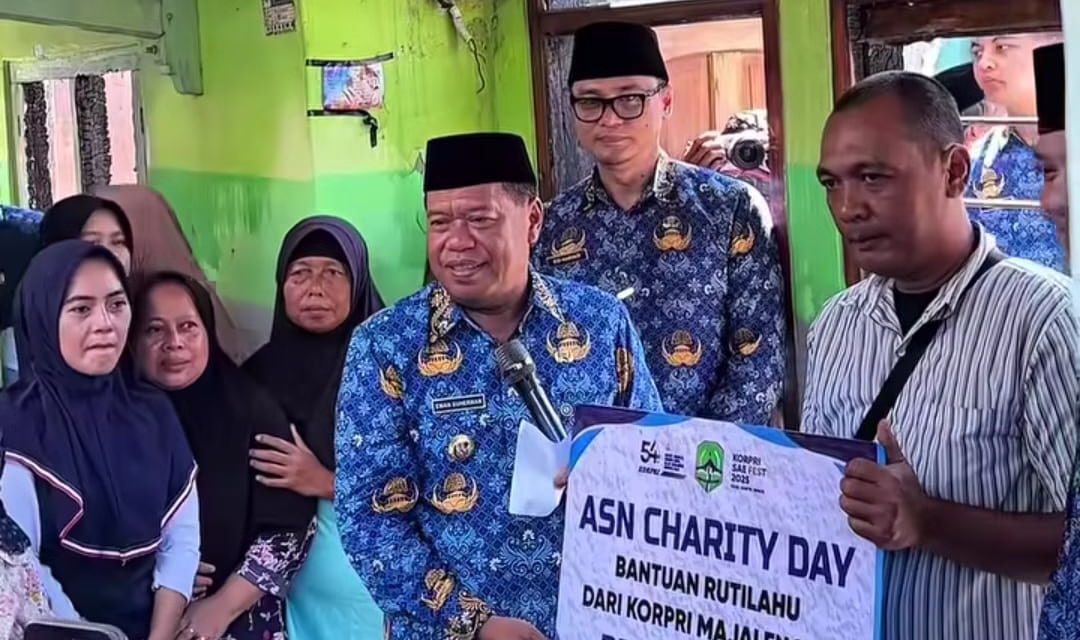 Ulang Tahun Ke-54, Korpri Majalengka Lakukan ASN Charity