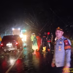 Respons Cepat Satuan Pamapta Polres Majalengka Tangani Tanah Longsor di Kecamatan Maja